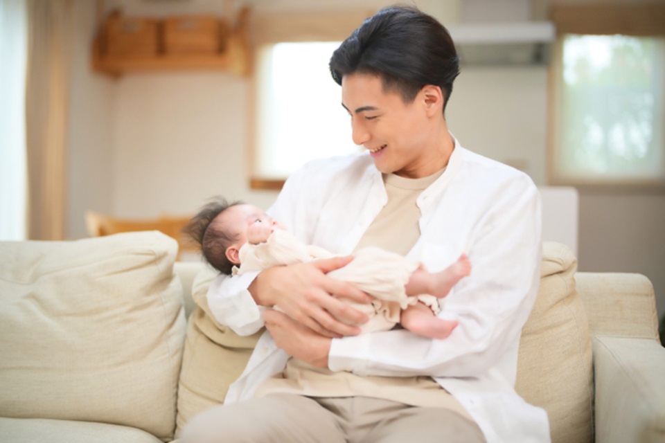 赤ちゃんに歌う