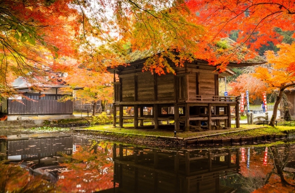 黄金の寺院と呼ばれる中尊寺は、自然と融和した建築技術も魅力 - 裏に残されている伝説と神話の探求